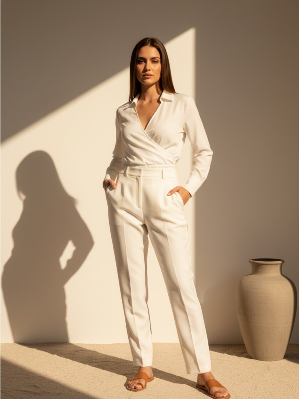 Lou & Grey Drape  Surplice Blouse